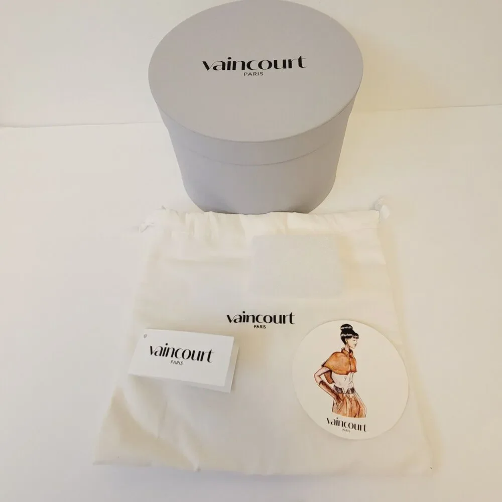 Vaincourt Paris Empty Box With Dust Bag Tissue Logo Tags Gift Storage